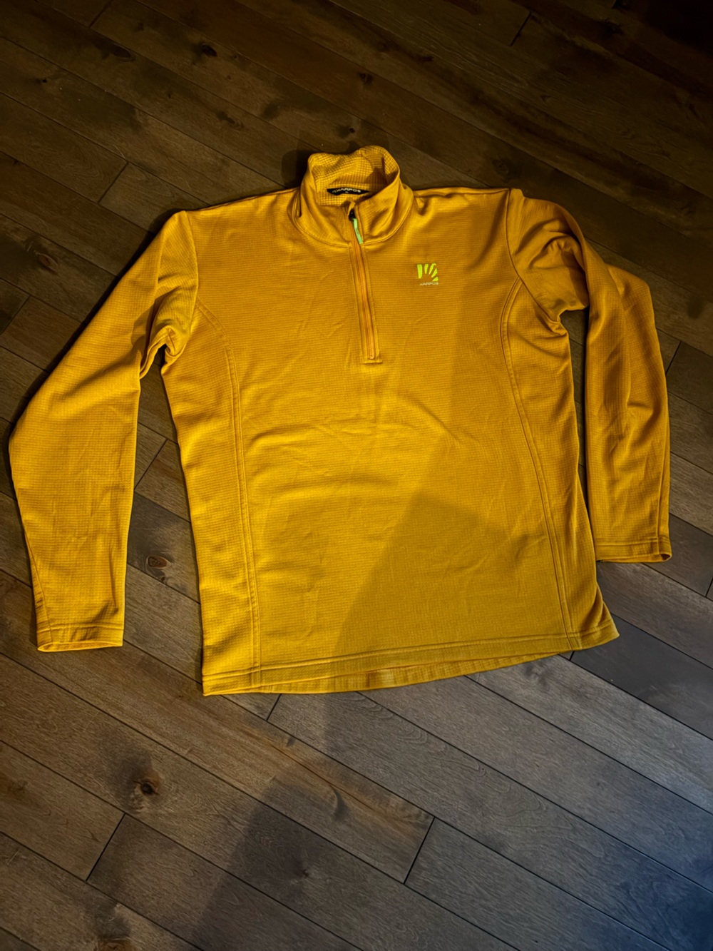 Karpos Men’s XL Mustard Half-Zip Technical Fleece Pullover